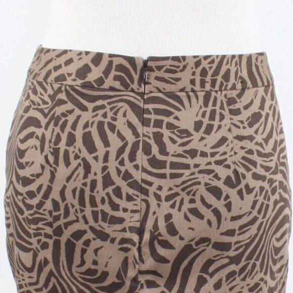 Brown geometric BANANA REPUBLIC pencil skirt 2 - Picture 8 of 8